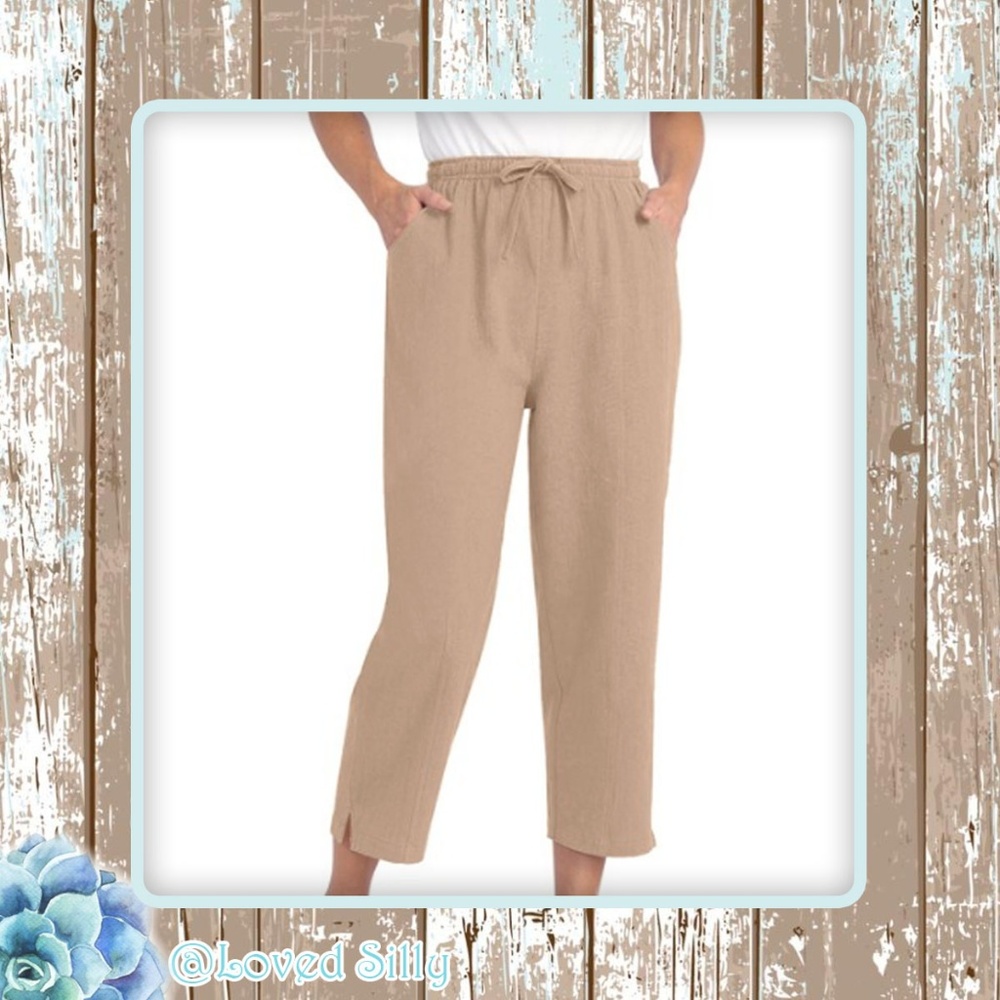 Drawstring Capri Pants